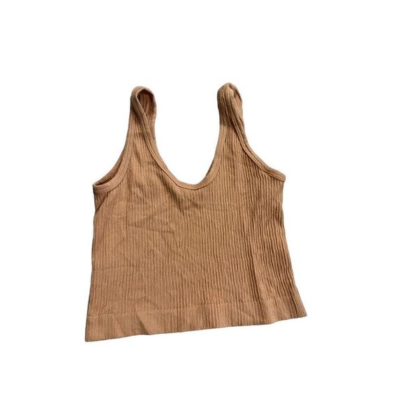 UO Out From Under Drew Seamless Ribbed Bra Top‎ Rust Brown sz Small - Picture 2 of 6